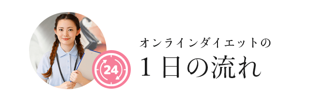 オンラインダイエット一日の流れ