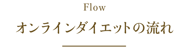 オンラインダイエットの流れ