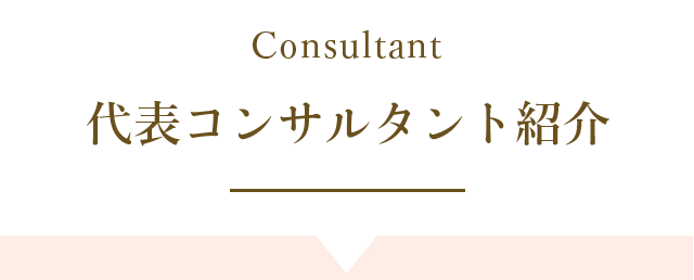 代表コンサルタント紹介